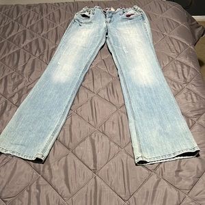 Straight leg jeans